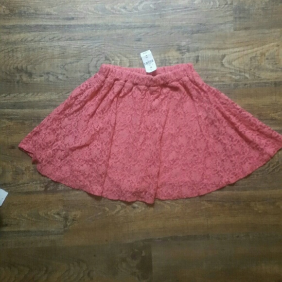 You Dresses & Skirts - YOU Brand 🌸 Pink Lace 🌸 Skater Skirt~Med~ NWT